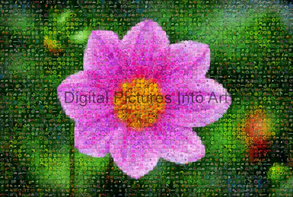 purple flower digital art
