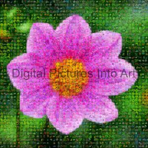 purple flower digital art