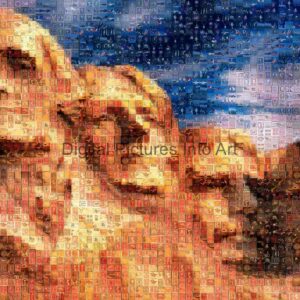 Mount Rushmore digital art