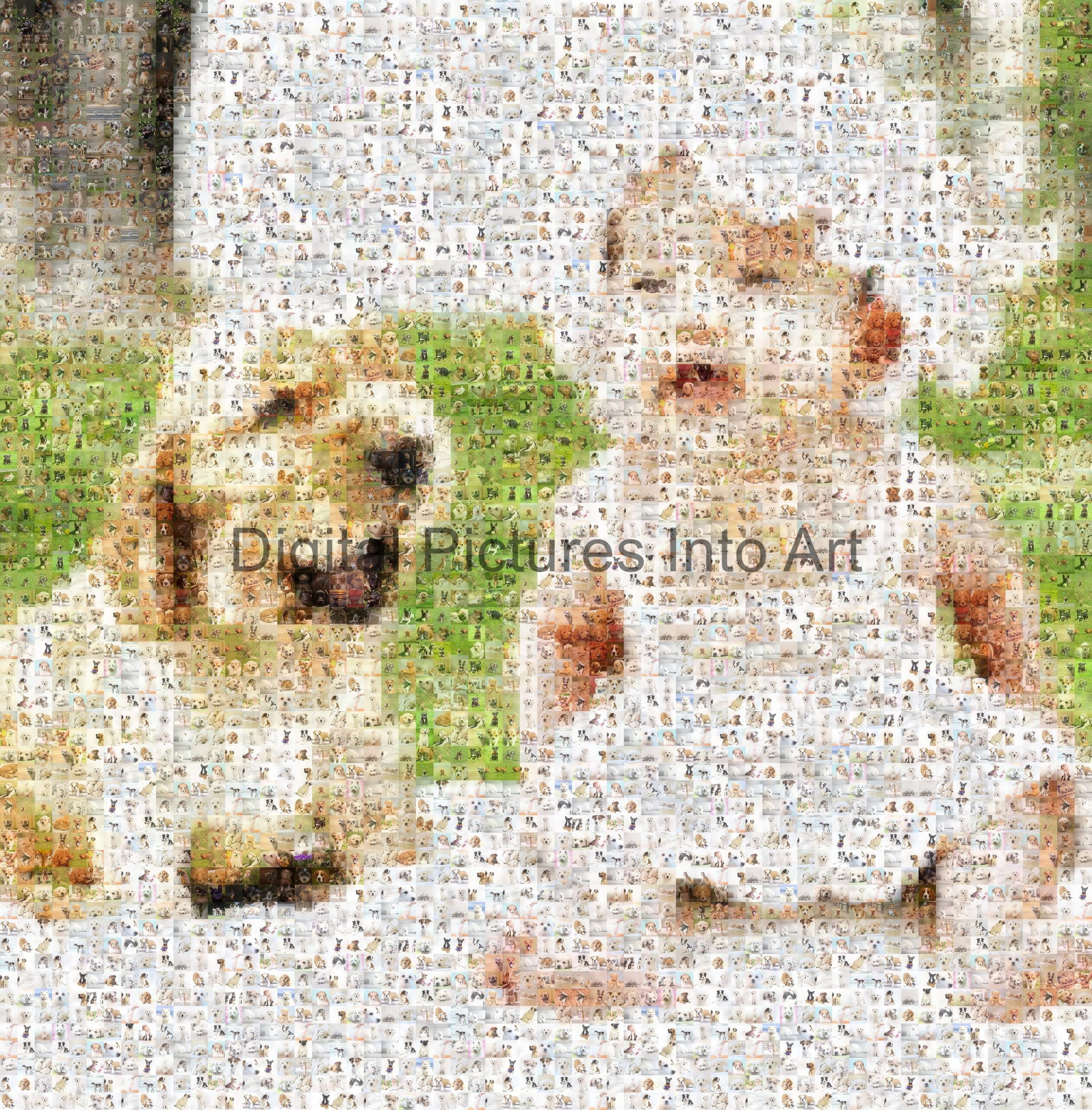 puppy and baby digital art