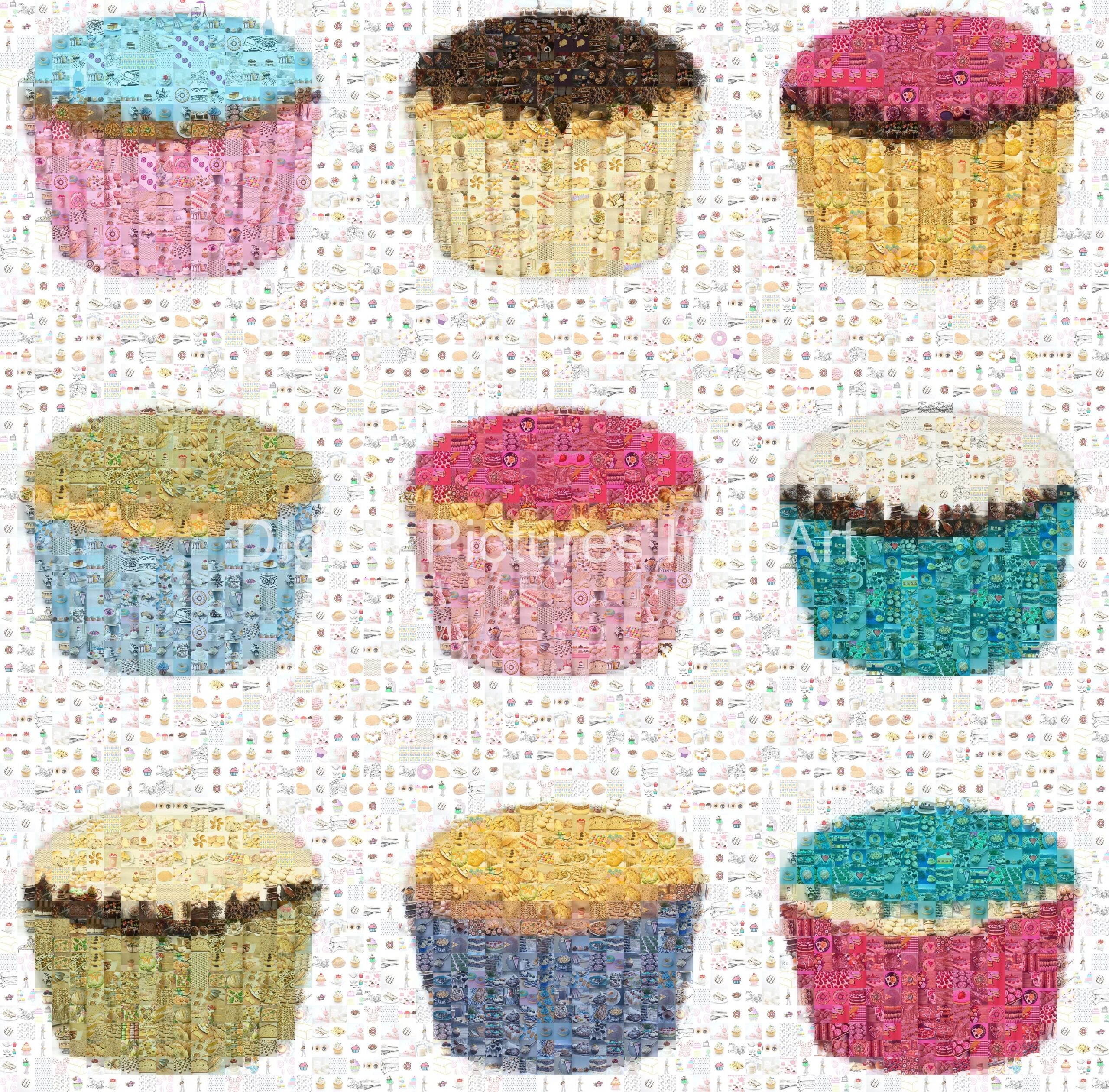 assorted cupcakes digital art