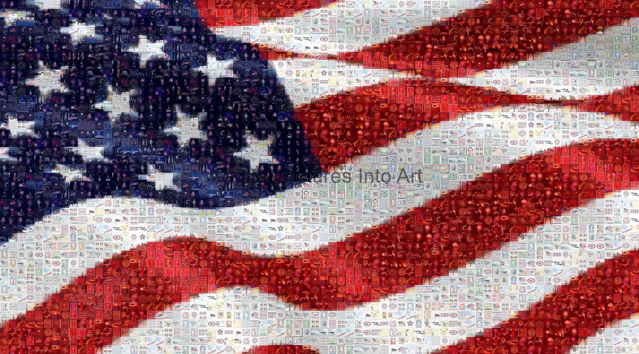 US flag digital art