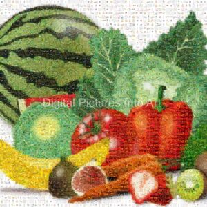 fruits and vegetables digital art