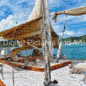 sailboat digital art