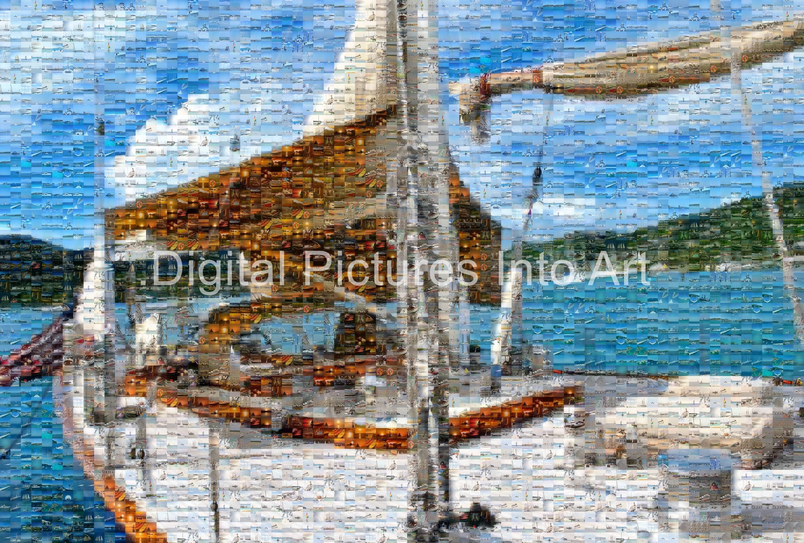 sailboat digital art