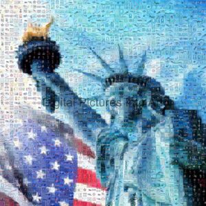 statue of liberty digital art